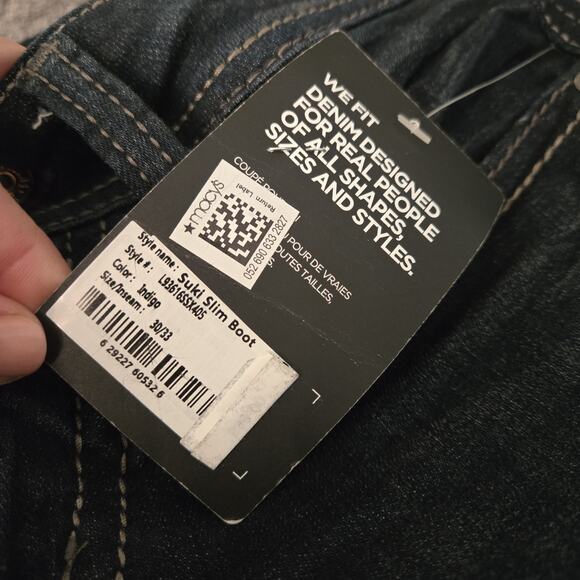 Silver Jeans Midrise Suki Slim Boot Curvy Bootcut Jeans Size 30x33 - Picture 11 of 12